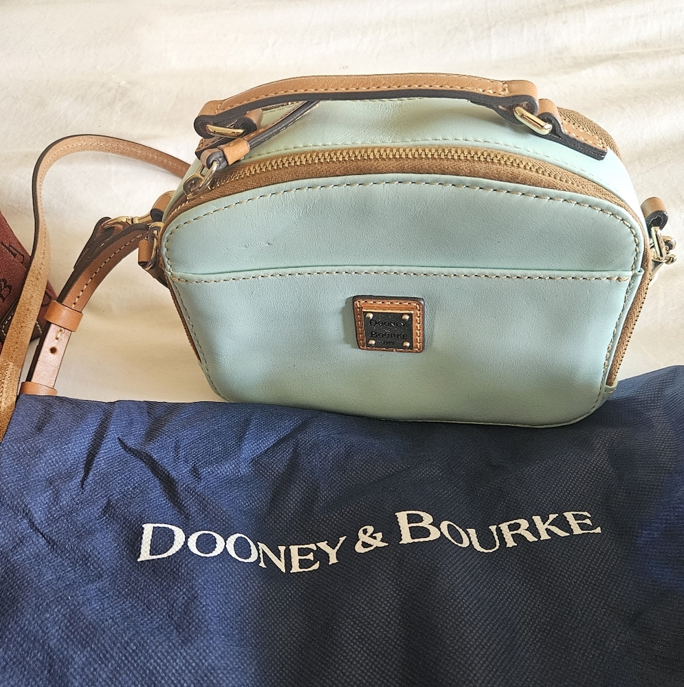 Dooney & Bourke Mint Green Crossbody Bag Leather